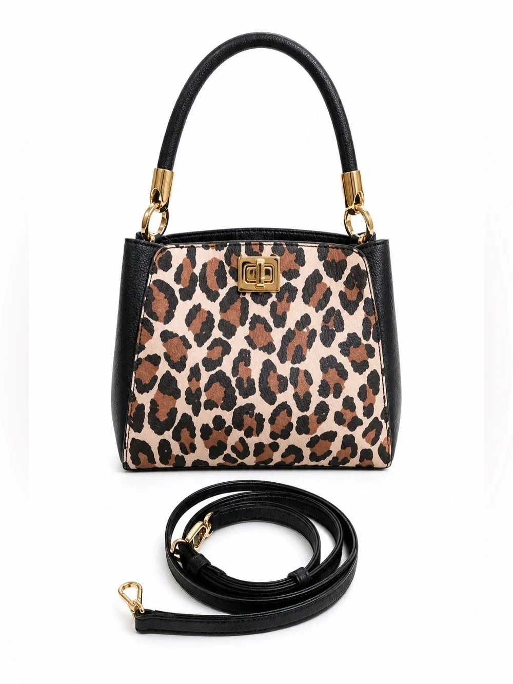 Kate Spade Leopard Print Satchel Crossbody Top Handle NWT